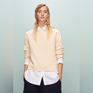 Kowtow Escape Crew Sweater | Cream | Small